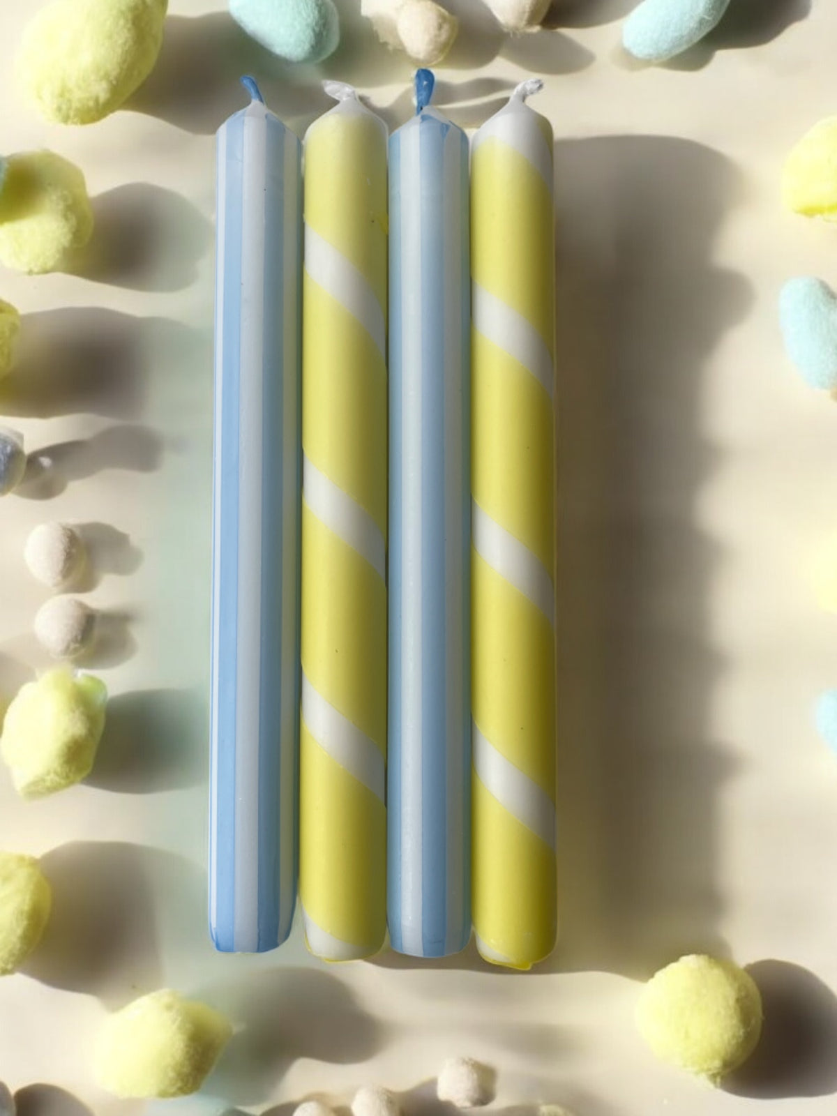 YELLOW & BLUE STRIPE MIX 4 PACK