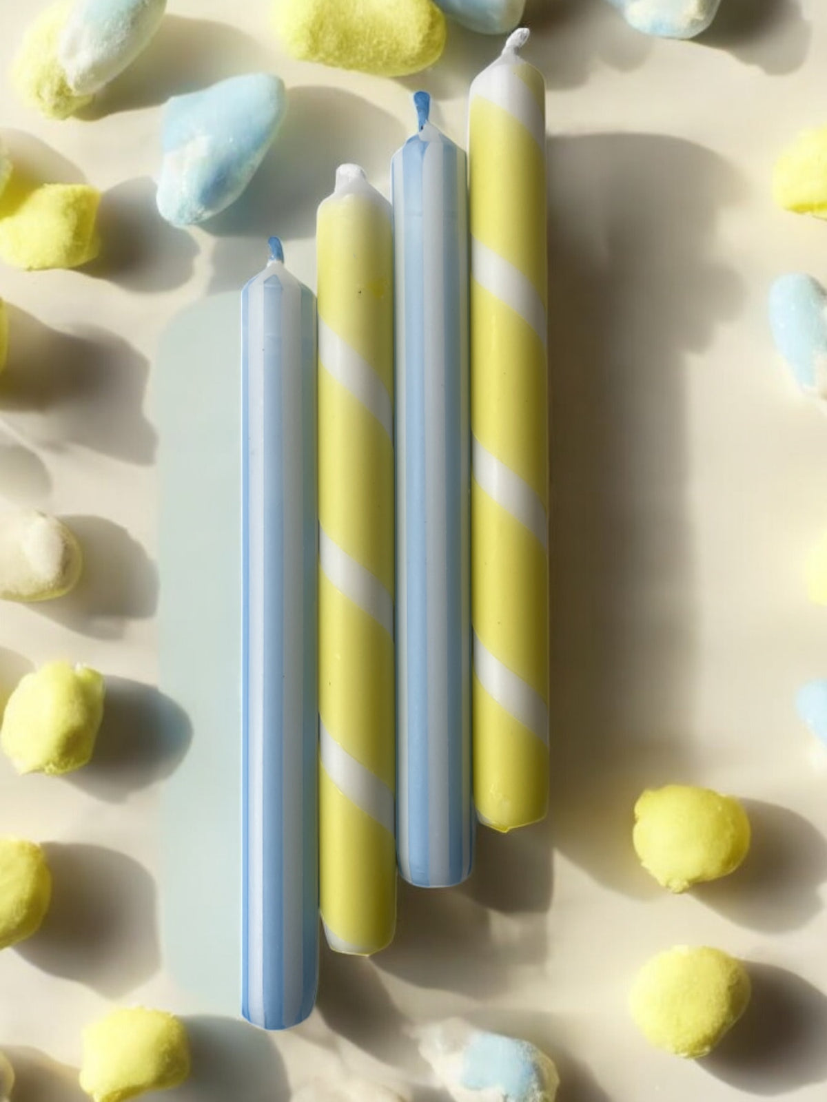 YELLOW & BLUE STRIPE MIX 4 PACK
