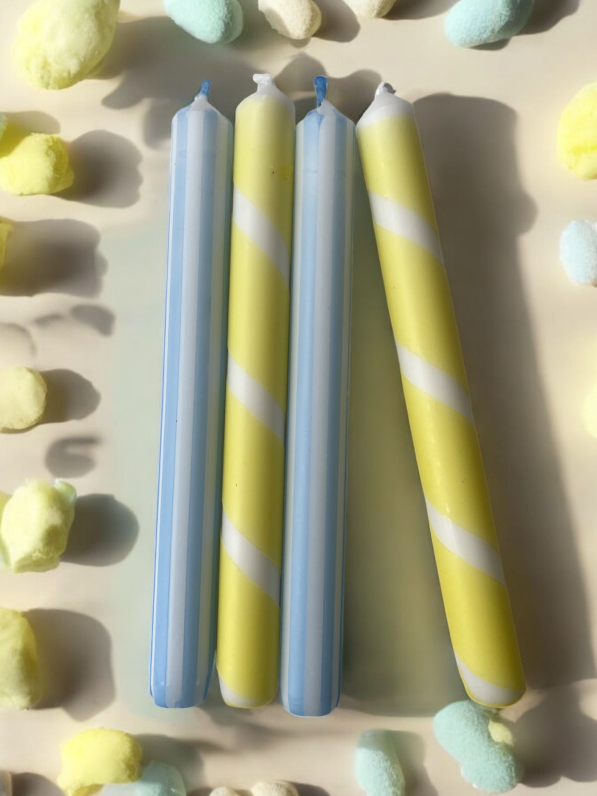 YELLOW & BLUE STRIPE MIX 4 PACK
