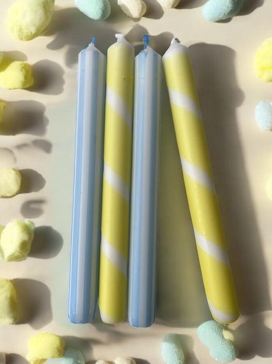 YELLOW & BLUE STRIPE MIX 4 PACK