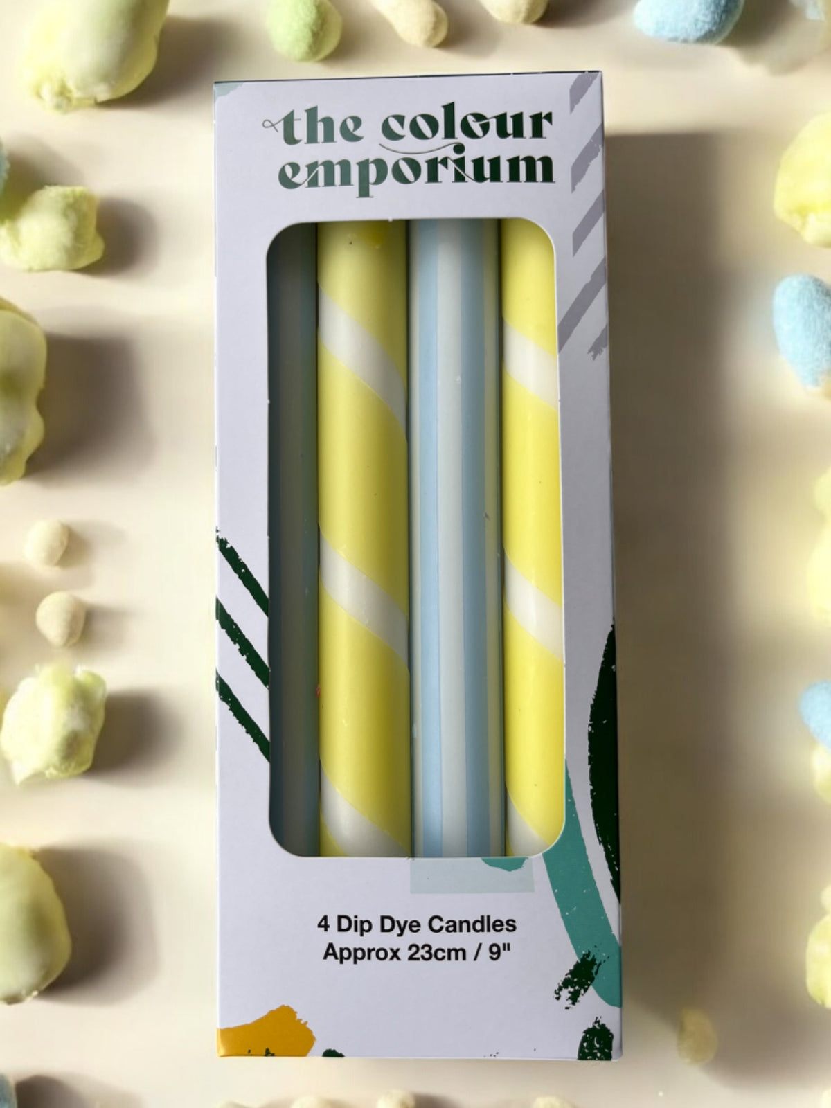 YELLOW & BLUE STRIPE MIX 4 PACK