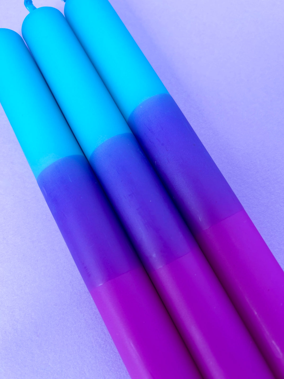 NEAR MOON Dip Dye Dinner Candles trio