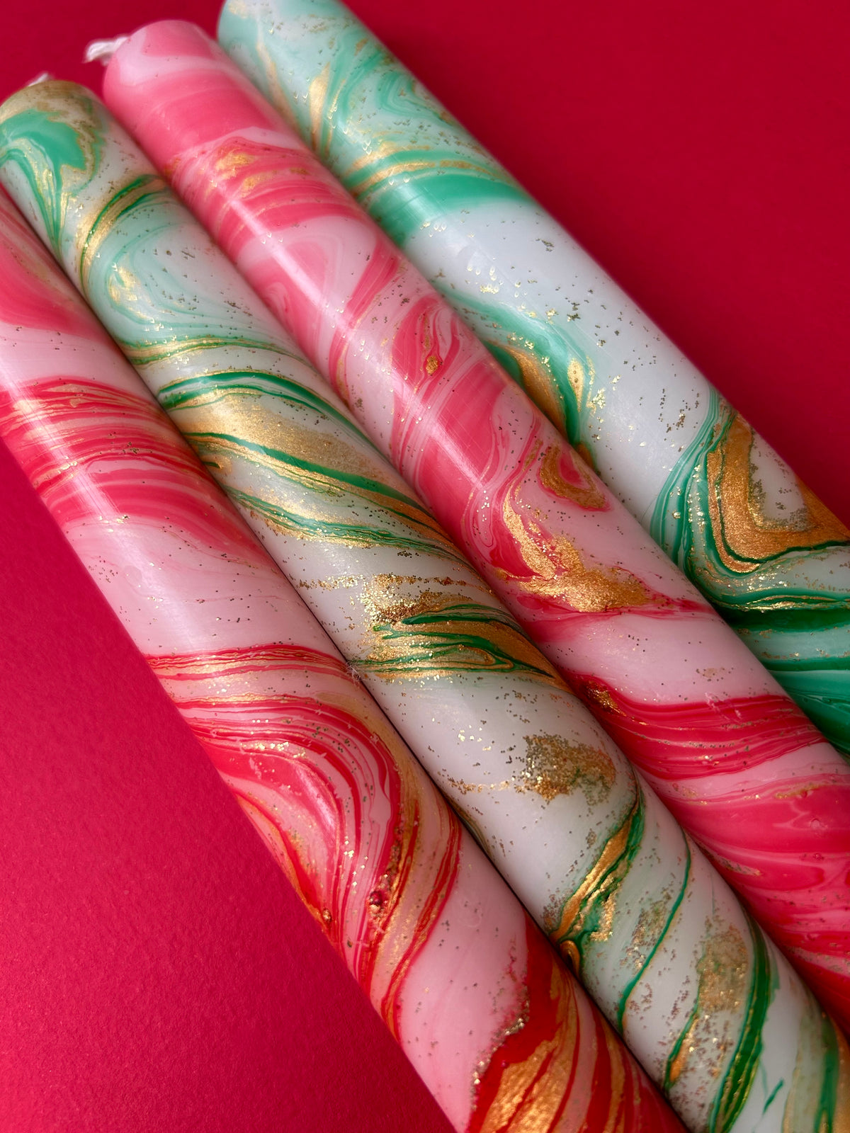 POINSETTIA MARBLE set of 4