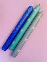 Load image into Gallery viewer, STARLIGHT Dip Dye Dinner Candle Trio
