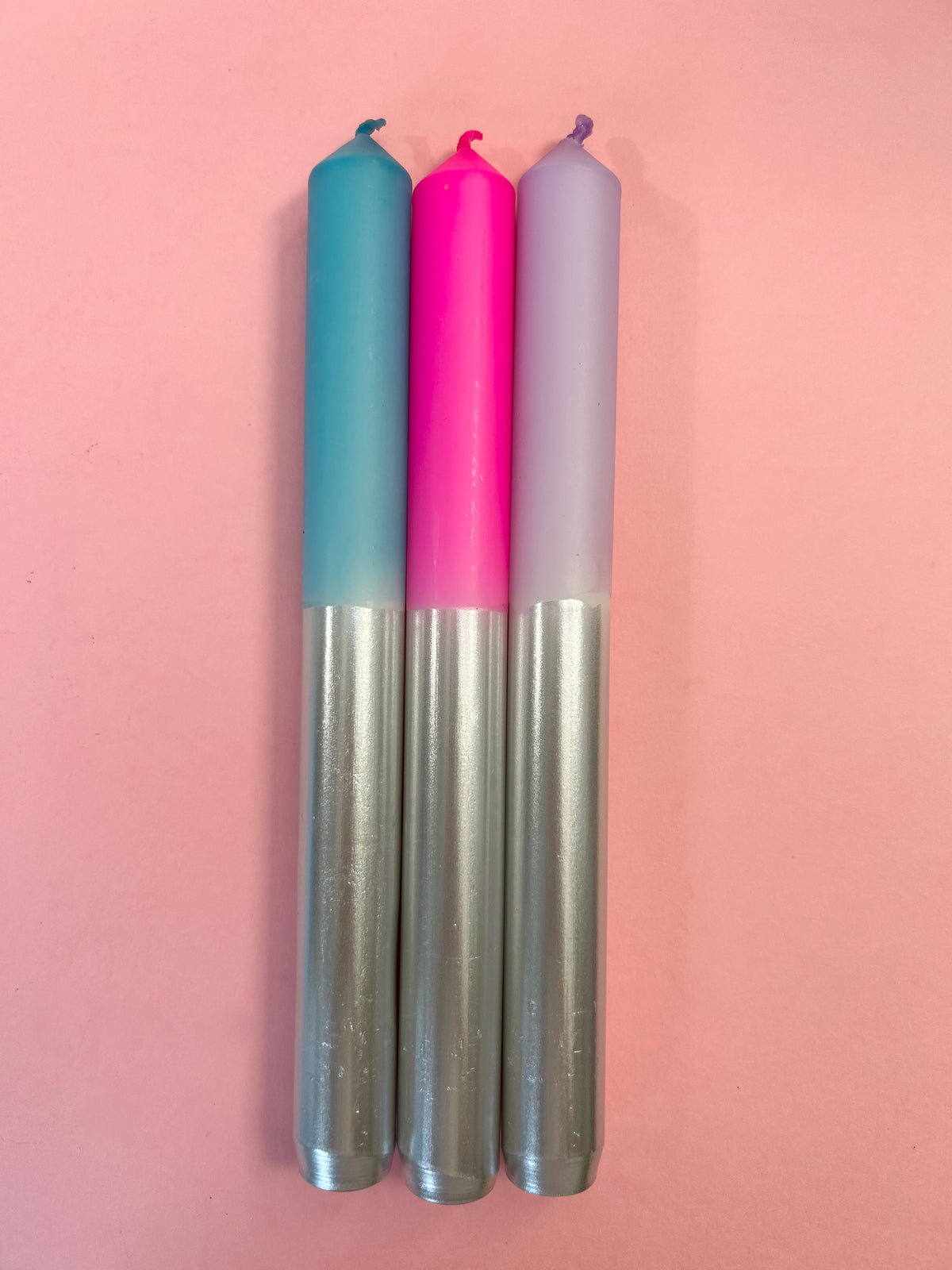 JEWEL NOEL Dip Dye Dinner Candle Trio