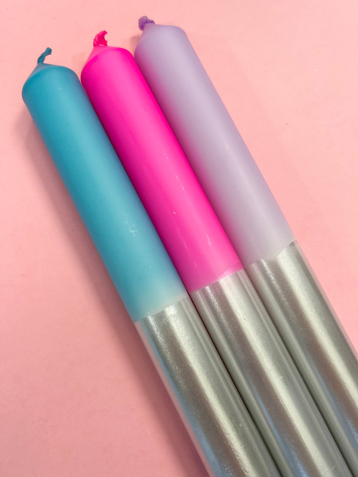 JEWEL NOEL Dip Dye Dinner Candle Trio