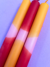 Load image into Gallery viewer, SAHARA SCORCH Dip Dye Dinner Candles Trio
