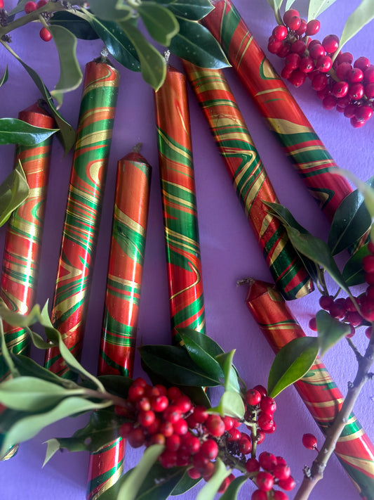 METALLIC MARBLED FOIL - Mulled Christmas Trio