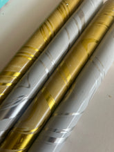 Load image into Gallery viewer, METALLIC MARBLED FOIL - Champagne and Snow Set of 4 or 6
