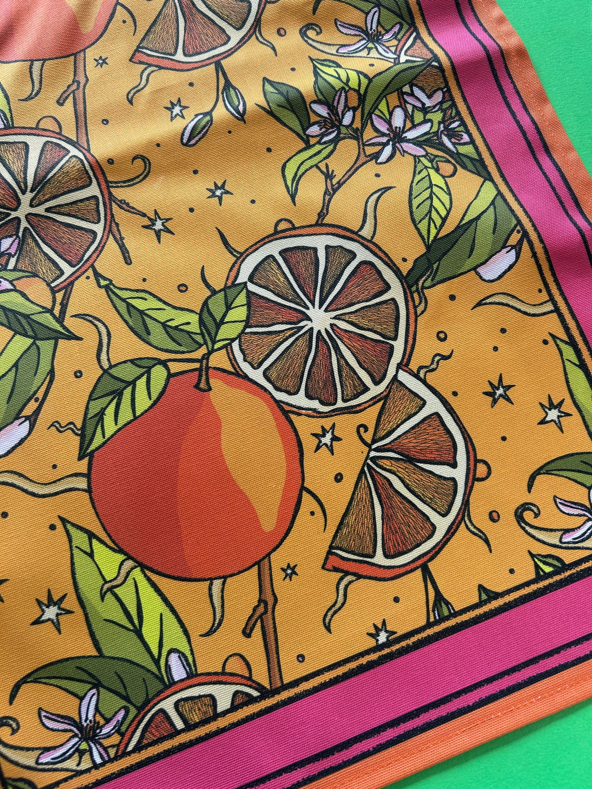 Juicy Oranges Tea Towel