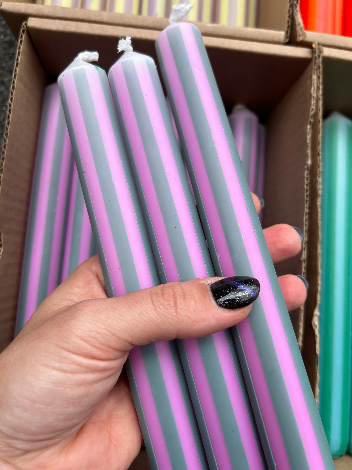 PINK & GREEN PINSTRIPE