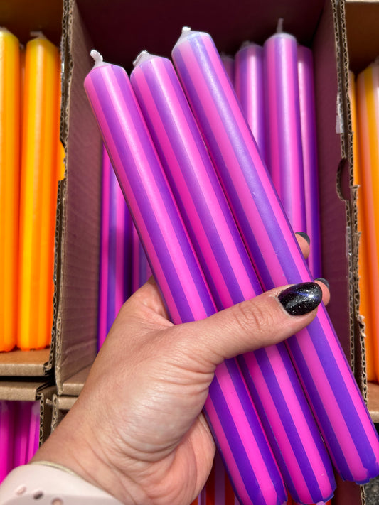 MAGENTA & INDIGO PINSTRIPE