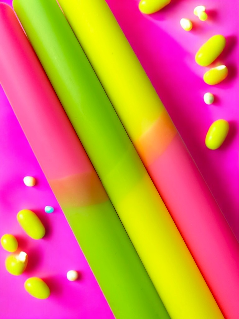 NEON SUGAR- Dip Dye Dinner Candle Trio