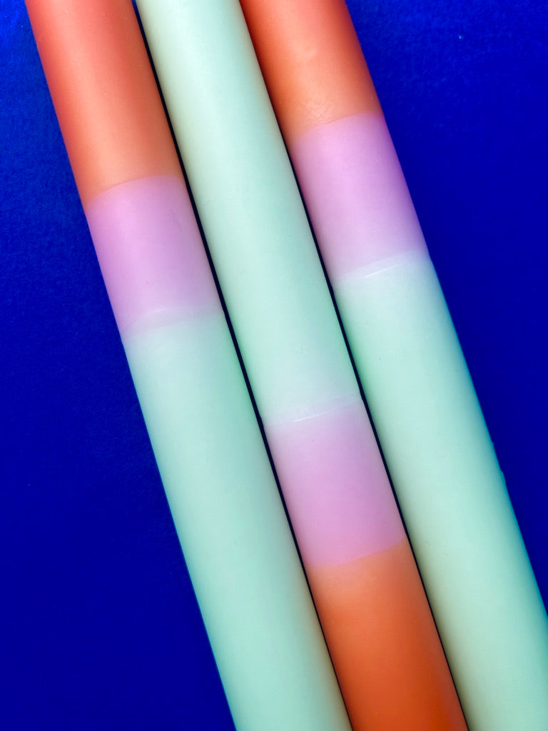 FISHERMAN'S FRIEND Dip Dye Dinner Candles Trio