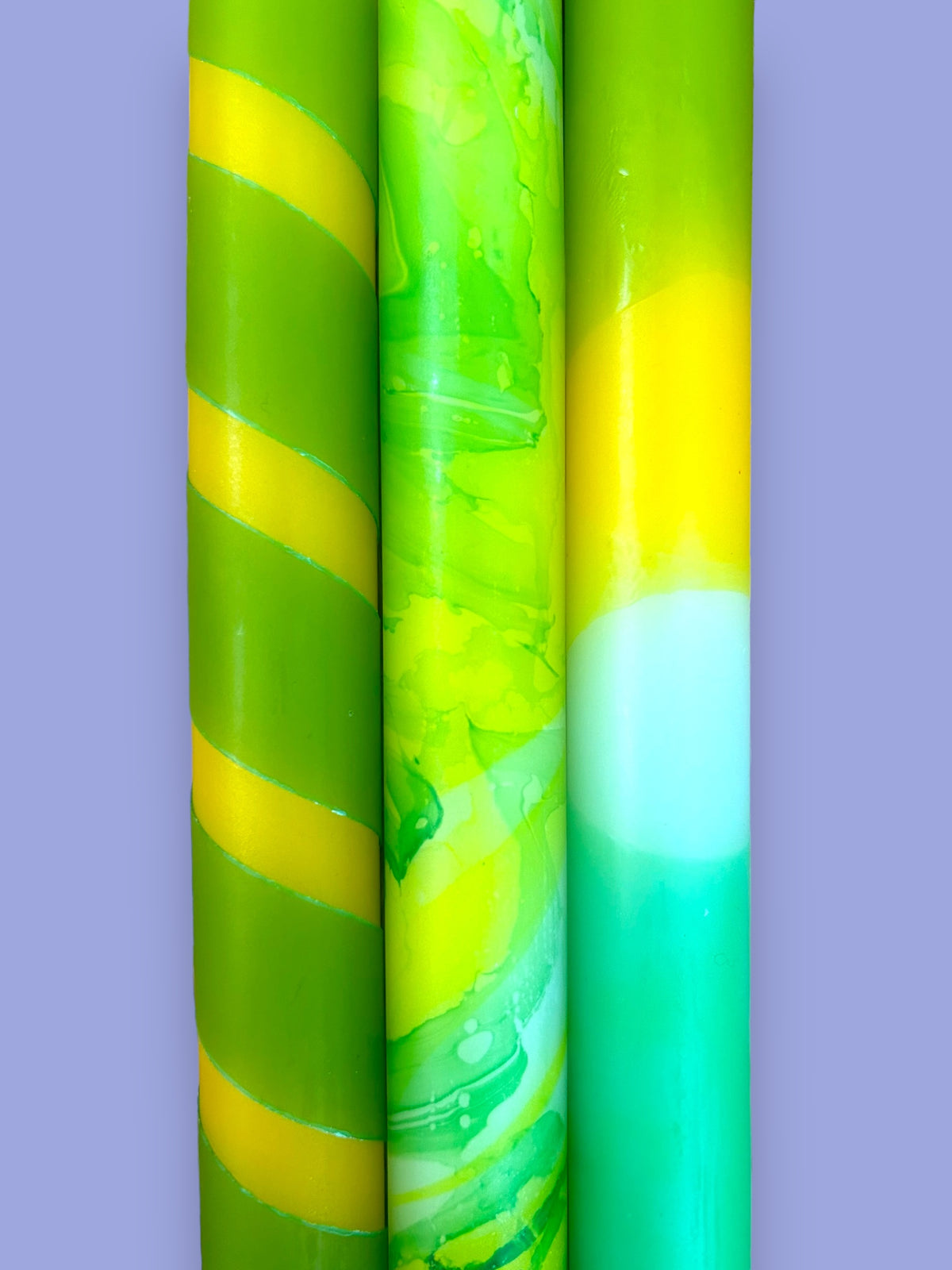 ZEZTY GROVE Dip Dye Dinner Candles Trio
