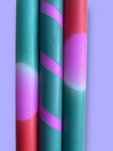 Load image into Gallery viewer, TROPICAL FIESTA Dip Dye Dinner Candle Trio
