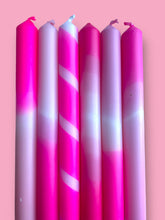 Load image into Gallery viewer, PUCKER UP PINK Dip Dye Dinner Candle set of 6
