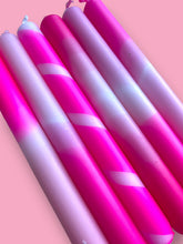 Load image into Gallery viewer, PUCKER UP PINK Dip Dye Dinner Candle set of 6
