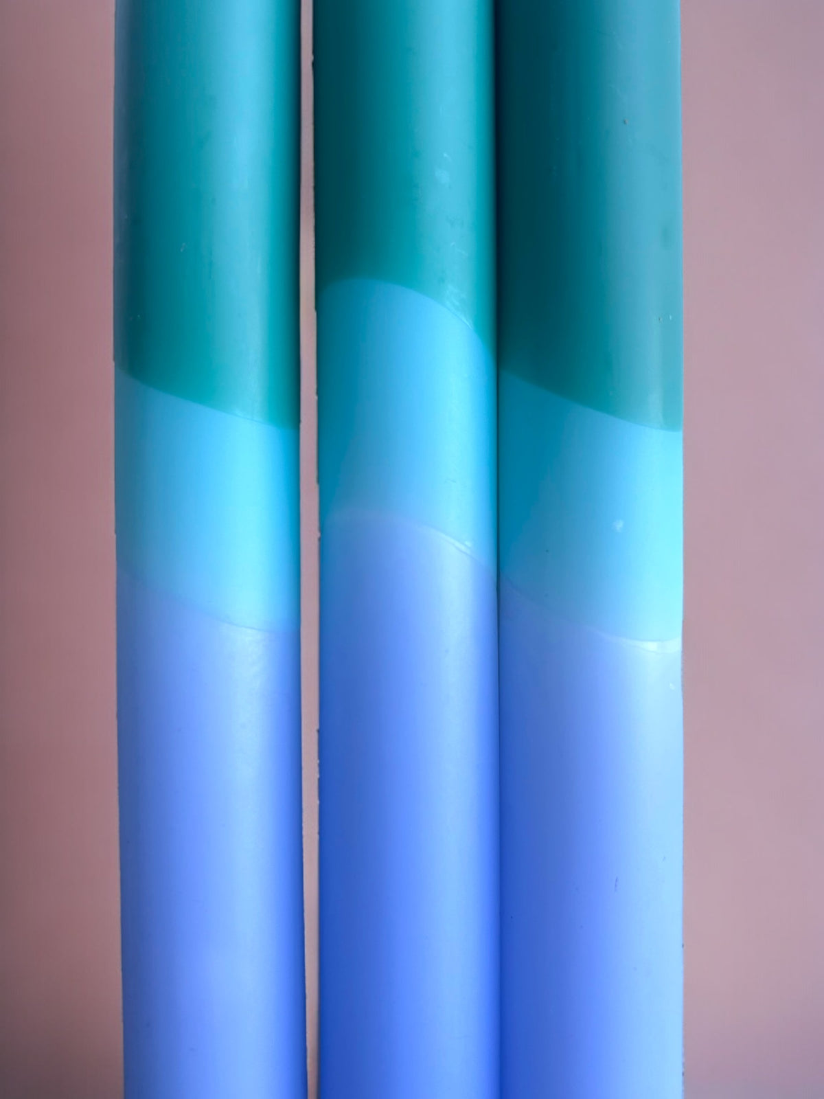 SAGE SERENITY Dip Dye Dinner Candles Trio