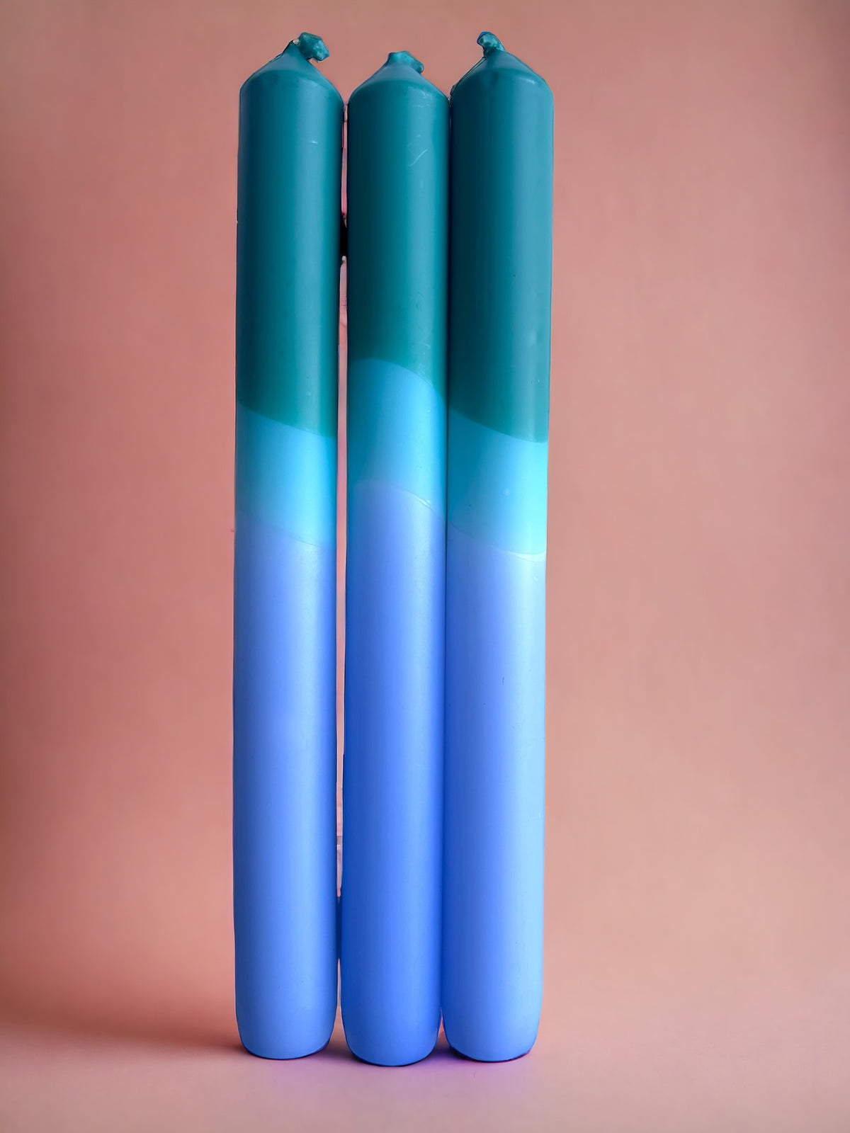 SAGE SERENITY Dip Dye Dinner Candles Trio