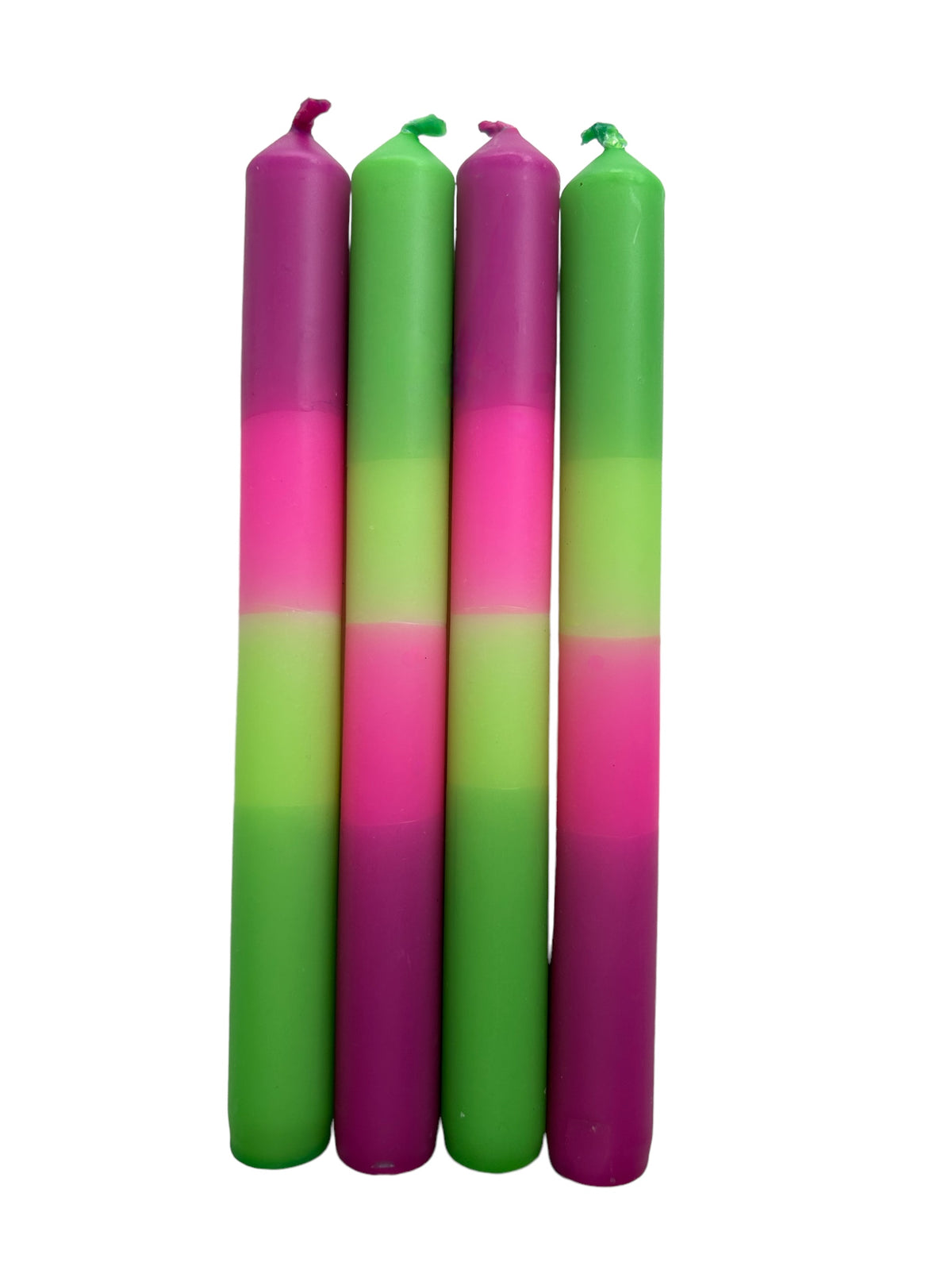 GALACTIC GLOW Dip Dye Dinner Candles set of 4