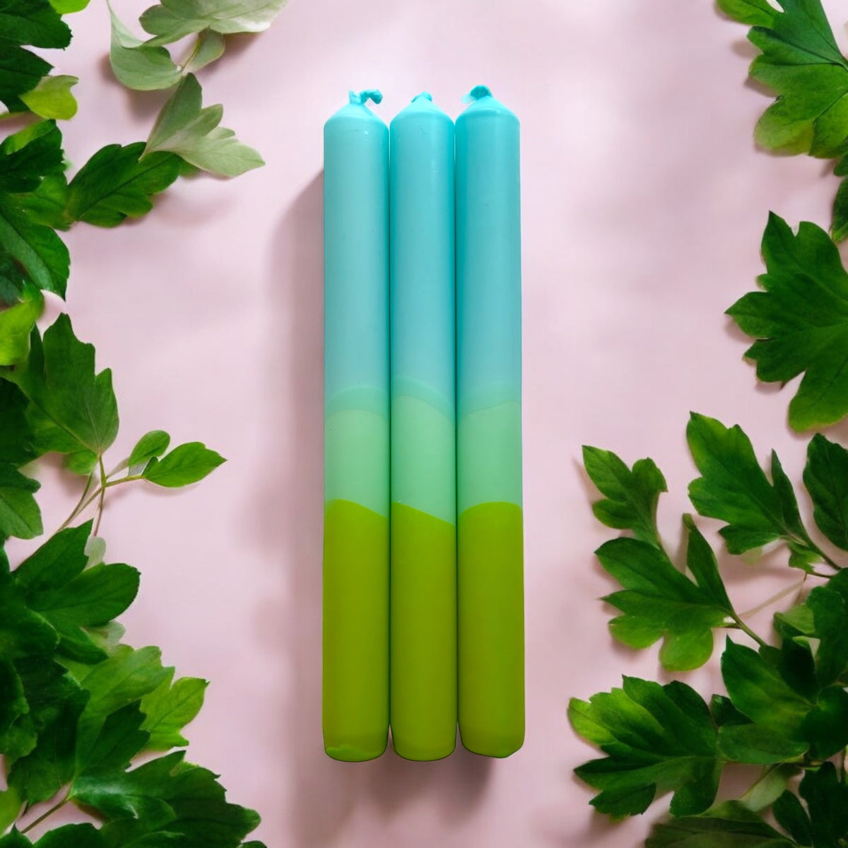 OCEAN ZEPHYR - Dip Dye Dinner Candle Trio