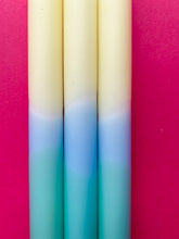 Load image into Gallery viewer, SPRING FLING Dip Dye Dinner Candles Trio
