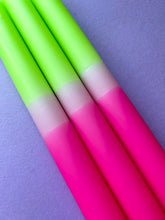 Load image into Gallery viewer, GLOW STICKS - Dip Dye Dinner Candle Trio
