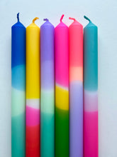 Load image into Gallery viewer, BESTSELLING BRIGHTS Dip Dye Dinner Candles set of 6
