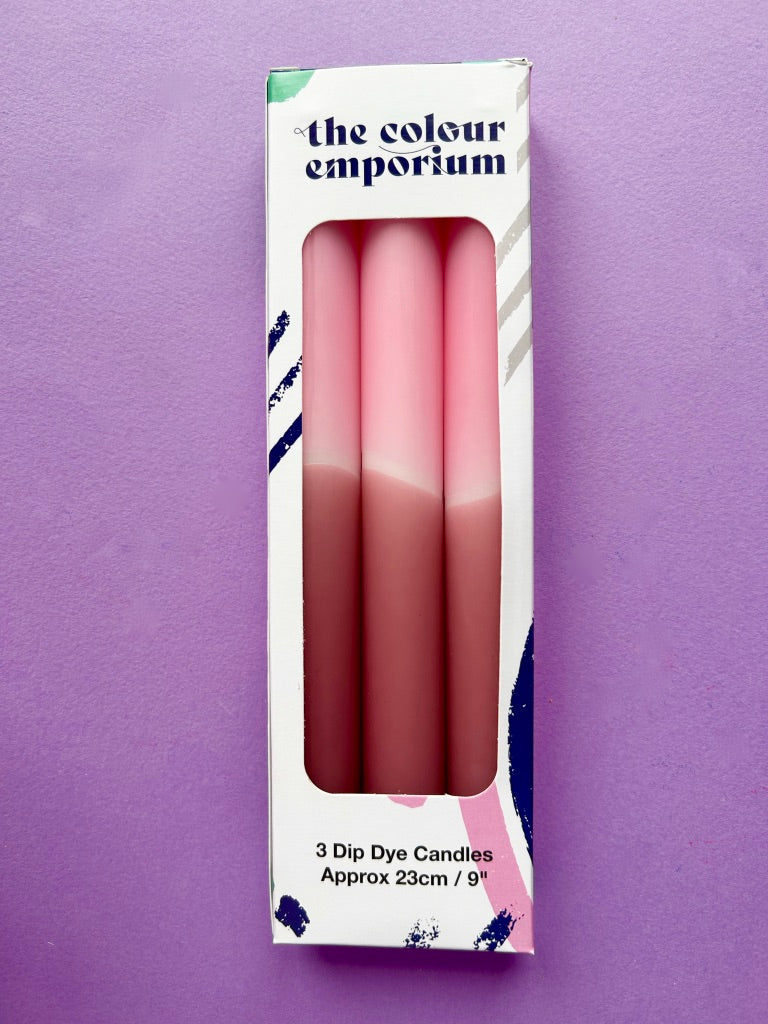 MULBERRY COULIS Dip Dye Dinner Candle