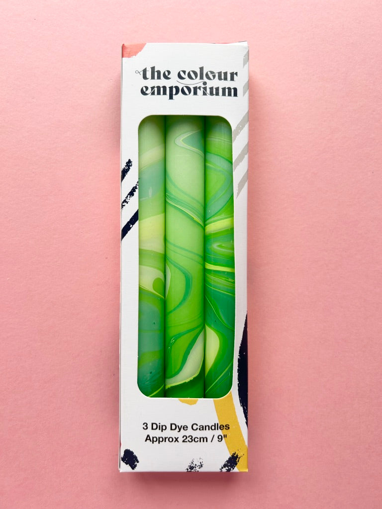 GREEN LEAVES - MARBLED