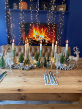 Load image into Gallery viewer, ANGEL WINGS Dip Dye Dinner Candle Trio
